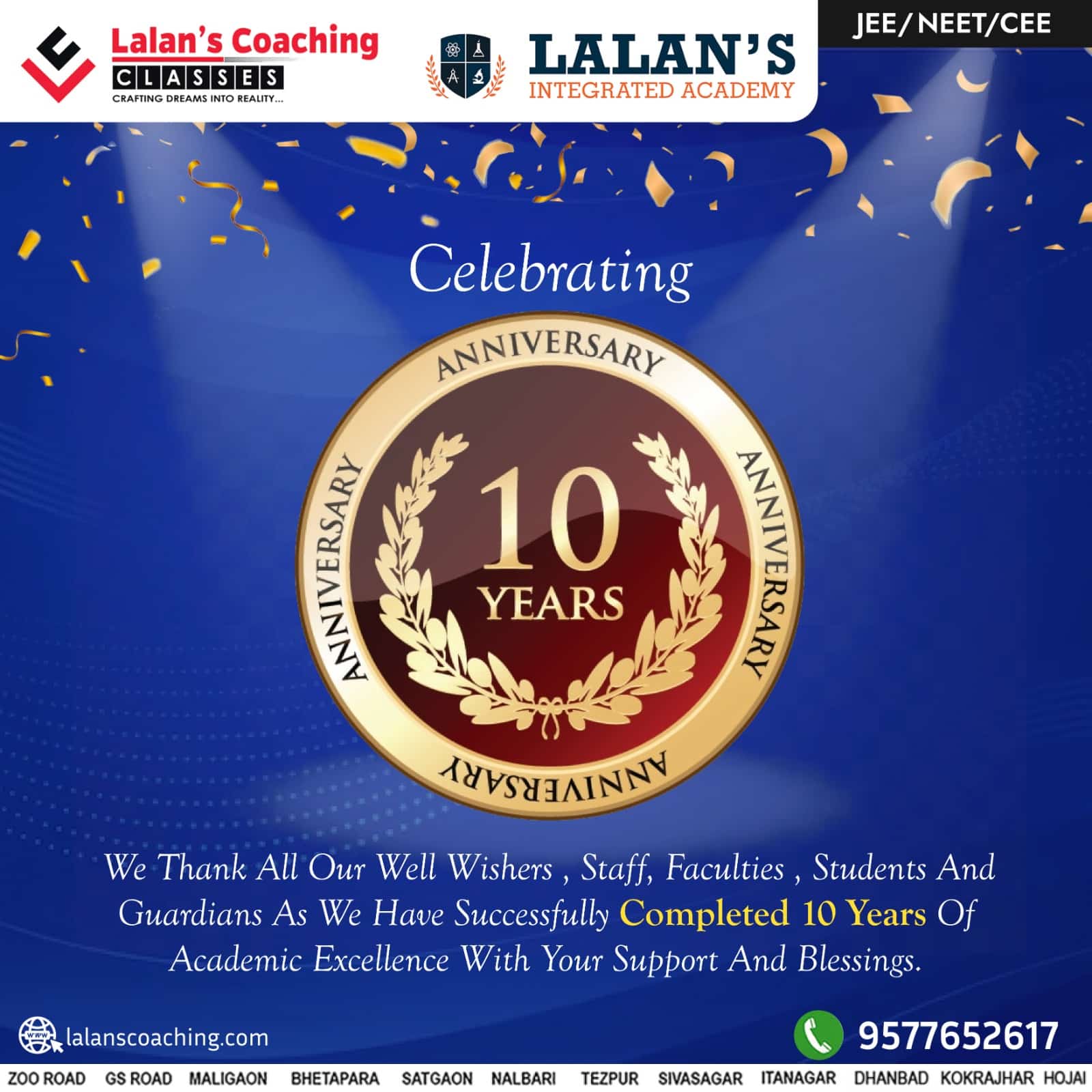 Lalans Coaching Classes - Best Coaching For NEET, JEE, CEE In Guwahati