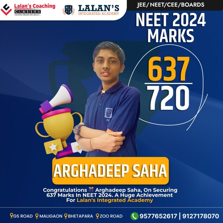 NEET 2024 Results - Arghadeep ( Lalans Coaching Classes)